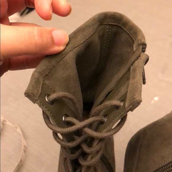 Stylish green Steve Madden booties in Olive Green - Picture 6 of 7